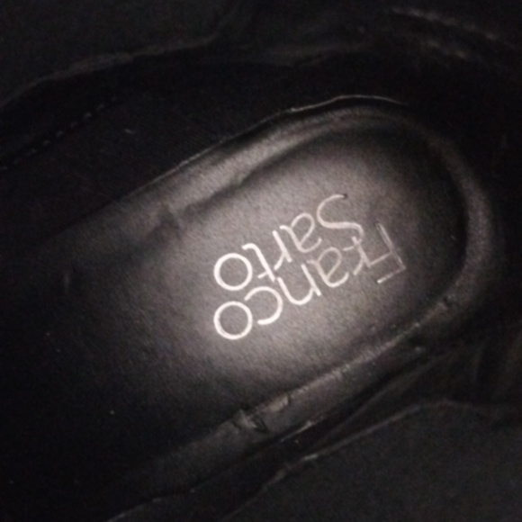 Franco Sarto Size 10 Black Leather Brood Chelsea Boots - Picture 8 of 11